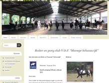 Tablet Screenshot of manege-schanswijk.nl